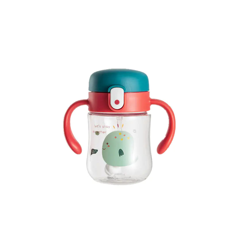 Baby-Lern-Trinkbecher mit Strohhalm und Griffen